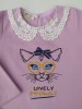 Sudadera rosa gato con gafas doradas Ana Leza