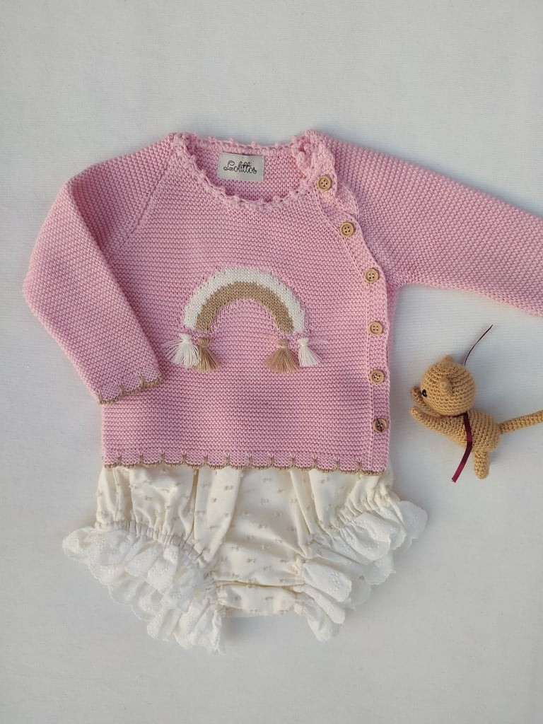 Conjunto de niña jersey y braguita Colección Perú de Lolittos 