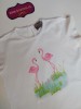 Conjunto camiseta flamenco braga falda safari Mon petit bonbon