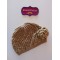 Gorro crochet camel flor