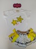 Conjunto camiseta y braga falda estrellas fluor Ana Leza