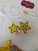 Conjunto camiseta y braga falda estrellas fluor Ana Leza