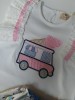 Conjunto camiseta braga falda camión helados Ana Leza