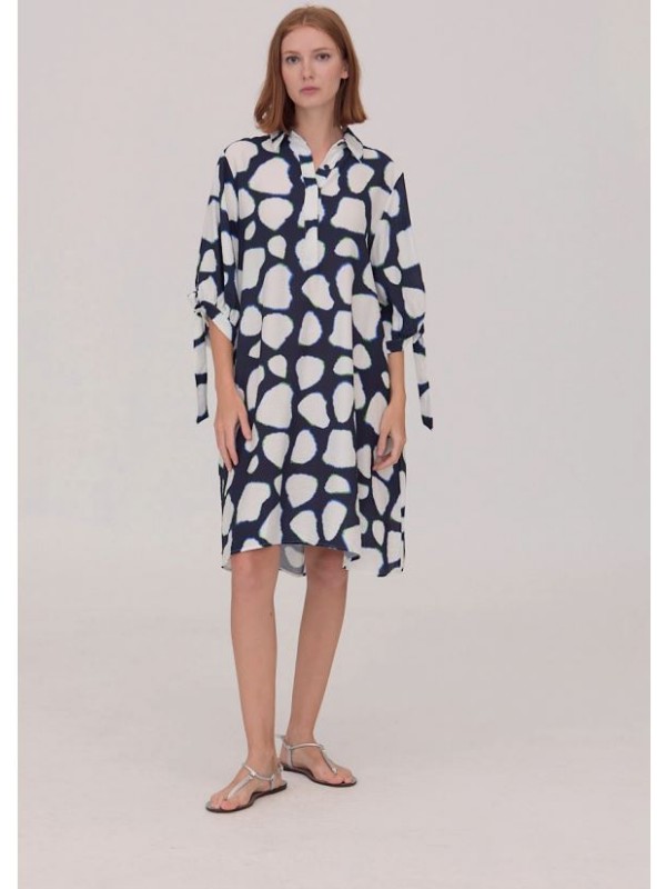 Vestido azul fluido scorzzo Vestido azul fluido scorzzo