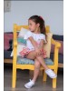 Conjunto camiseta braga falda perros tumbona Mon petit bonbon