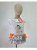 Conjunto camiseta braga falda cangrejos Mon petit bonbon