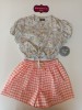 Conjunto blusa corta y short de Mon petit bonbon