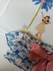 Conjunto camiseta braga falda palmeras Mon petit bonbon