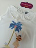 Conjunto camiseta braga falda palmeras Mon petit bonbon