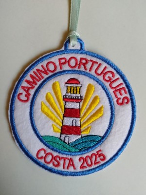 Parche camino portugués costa faro blanco