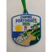 Parche camino Santiago Portugués costa faro y mar