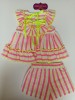 Conjunto short y blusón rayas fluor de Mon petit bonbon