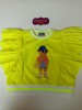 Camiseta fluor oso volantes Mon petit bonbon