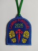 Parche botas camino de Santiago Portugués con tu nombre