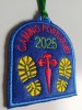 Parche botas camino de Santiago Portugués con tu nombre