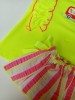 Conjunto camiseta fluor braga falda rayas Mon petit bonbon