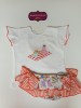 Conjunto camiseta braga falda perros tumbona Mon petit bonbon