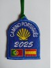 Parche banderas camino Santiago portugués con año