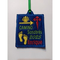 Parche camino de Santiago Sanabrés con tu nombre