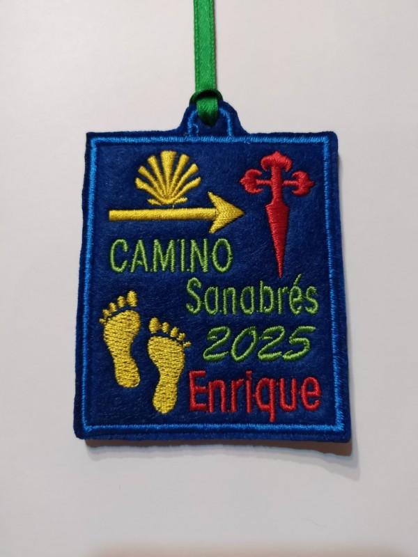 Parche camino de Santiago Sanabrés con tu nombre