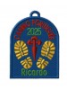Parche botas camino de Santiago Portugués con tu nombre