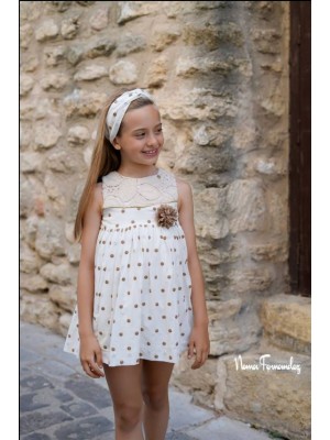 Vestido Marsella Noma Fernandez topos tostado