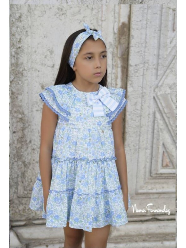 Vestido azul Amelie vuelo de Noma Fernández Vestido azul Amelie vuelo de Noma Fernández