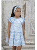 Vestido azul Amelie vuelo de Noma Fernández