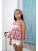 Conjunto Burdeos blusón y short Noma Fernández