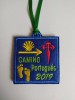 Parche cuadrado camino Santiago Portugués