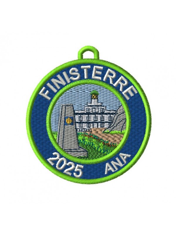 Finisterre embroidered patch, personalize your name and year