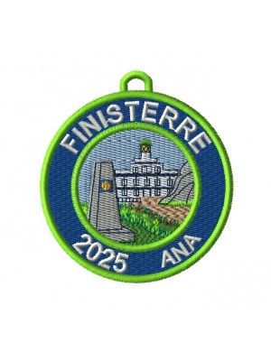 Finisterre embroidered patch, personalize your name and year