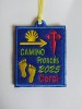 Personalized embroidered patch with the French Way, name and year of the pilgrim