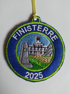 Parche bordado Finisterre personaliza año