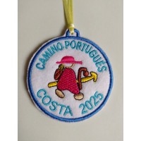 Parche peregrino camino portugués costa con año