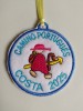 Parche peregrino camino portugués costa con año