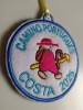 Parche peregrino camino portugués costa con año