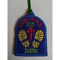 Parche botas camino de Santiago para personalizar con tu nombre camino y año