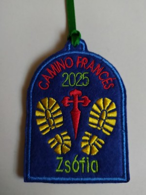 Parche botas camino de Santiago para personalizar con tu nombre camino y año