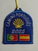 Parche banderas camino Santiago portugués con año