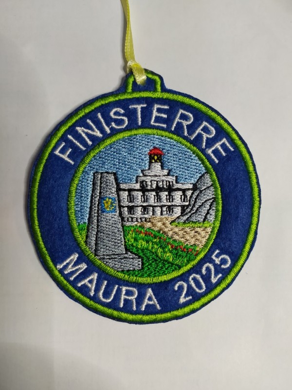 Finisterre embroidered patch, personalize your name and year
