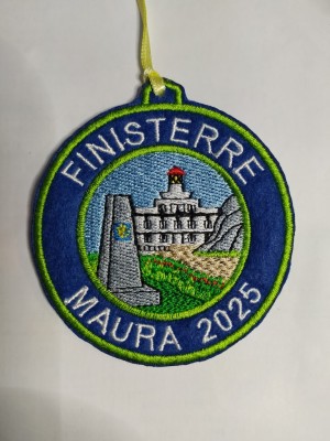 Finisterre embroidered patch, personalize your name and year