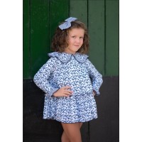 Vestido flores y rayas de Mon petit bonbon