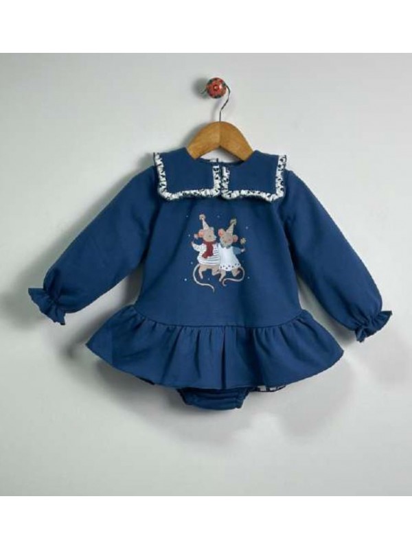 Jesusito felpa azul ratones fiesta Mon petit bonbon