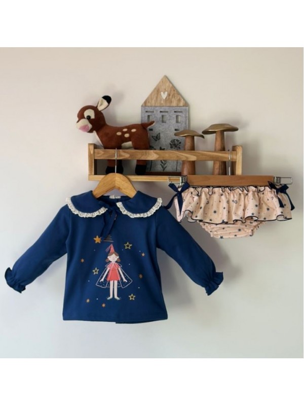 Conjunto sudadera y braga hada estrellas de Pio pio