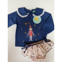 Conjunto sudadera y braga hada estrellas de Pio pio