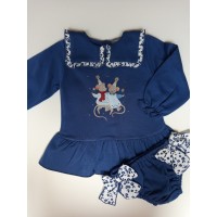 Jesusito felpa azul ratones fiesta Mon petit bonbon