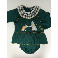 Jesusito felpa verde niña perro Mon petit bonbon