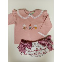 Conjunto sudadera y braga animales de Pio pio