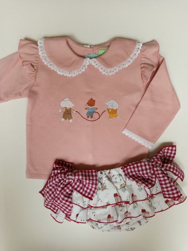 Conjunto sudadera y braga animales de Pio pio